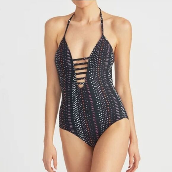 Rachel Rachel Roy dot dash one piece - Picture 1 of 9